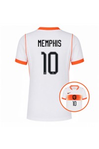 Alankomaat Memphis Depay #10 Jalkapallovaatteet Naisten Vieraspaita MM-kisat 2026 Lyhythihainen